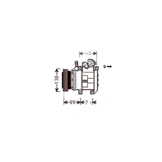 Compresor aer conditionat KIA SORENTO 1 2002->2009 pentru 2.4, perioada 2002 2003 2004 2005 2006 2007 2008 2009