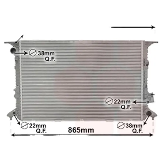 Radiator apa AUDI A8 2009->2018 pentru 3.0 TDI, perioada 2011 2012 2013