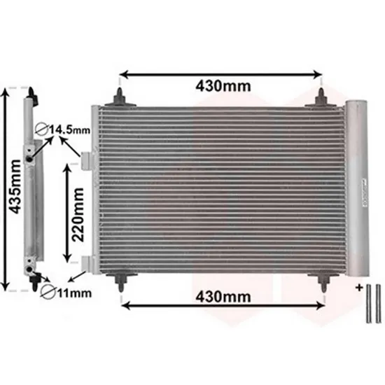 Radiator Aer Conditionat PEUGEOT 307 2000->2011 Radiator aer conditionat benzina/ diesel 51x37 Perioada 2000 2001 2002 2003 2004 2005 2006 2007 2008