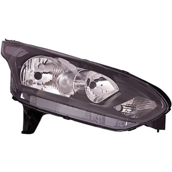 Far dreapta FORD TRANSIT CONNECT 2014-> perioada 2013 2014 2015 2016 2017 2018 pana la an de fabricatie 2015, cu motor reglaj, fumuriu, semnal alb, cu reglaj electric, cu lumina de zi, cu bec H15, cu bec H7,