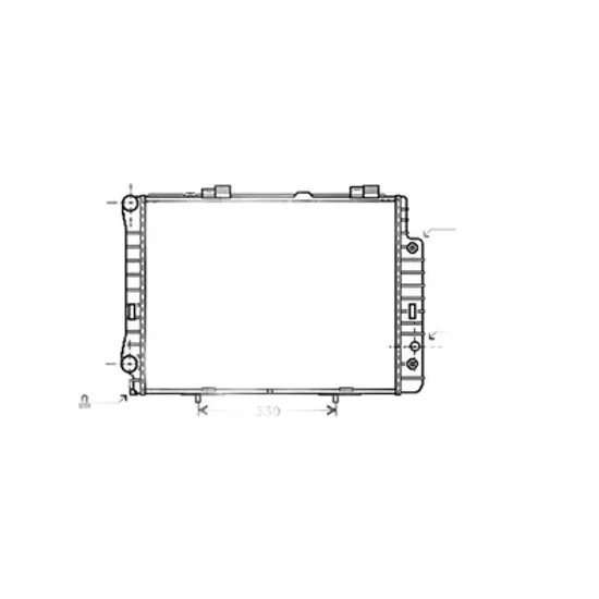 Radiator Motor MERCEDES E-CLASS W210 1995->2002 Radiator apa pentru 2.8 - 3.2 benzina cu/fara aer conditionat CV automata (64x49,2 Perioada 1995 1996 1997 1998 1999 2000 2001 2002