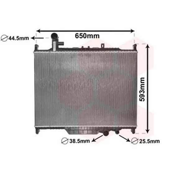 Radiator Motor LAND ROVER DISCOVERY 3 2004->2009 Radiator apa 3.0 TD MANUAL-AUTO diesel 2010-> (485x685x36) Perioada 2005 2006 2007 2008 2009 2010 2011 2012 2013