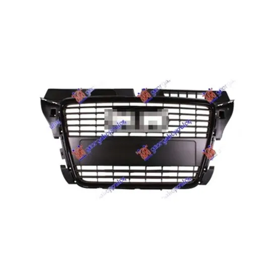 Grila Radiator AUDI A3 8P1 2003->2012 Grila radiator, Culoare: negru, 2008-> Perioada 2008 2009 2010 2011 2012