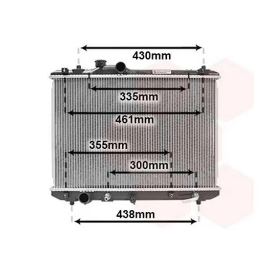 Radiator Motor SUZUKI SWIFT 3 2005->2010 Radiator apa 1.3-1.5i 16V +/-AC(37.5x55)AUTOM. (KOYO) Perioada 2005 2006 2007 2008 2009 2010 2011