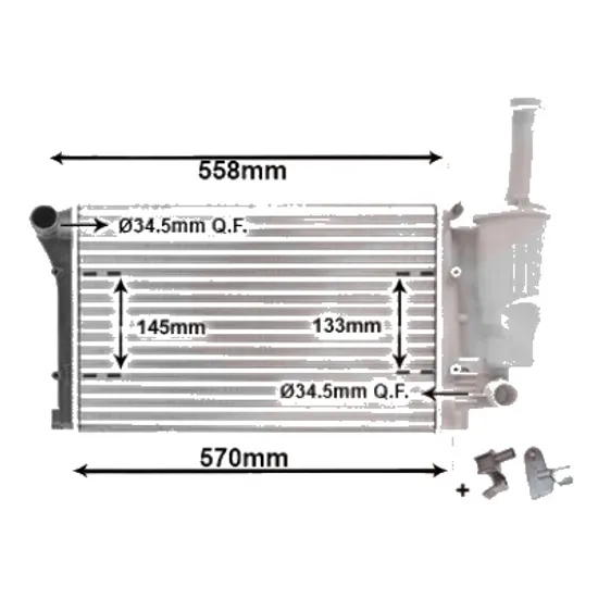 Radiator apa FIAT PANDA 169 2003->2013 pentru 1.2 Natural Power, perioada 2007 2008 2009 2010 2011