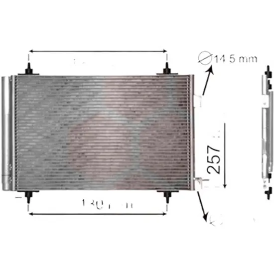 Radiator aer conditionat MERCEDES SPRINTER 907 910 2018-> pentru 316 CDI RWD , perioada 2018 2019 2020 2021 2022 2023