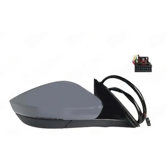 Oglinda SKODA SUPERB 3 2015-> Oglinda exterioara electrica cu incalzire cu rabatare electrica pentru vopsit.si memorie (cu semnal si lampa podea) (15 PIN) DREAPTA Perioada 2015 2016 2017 2018 2019