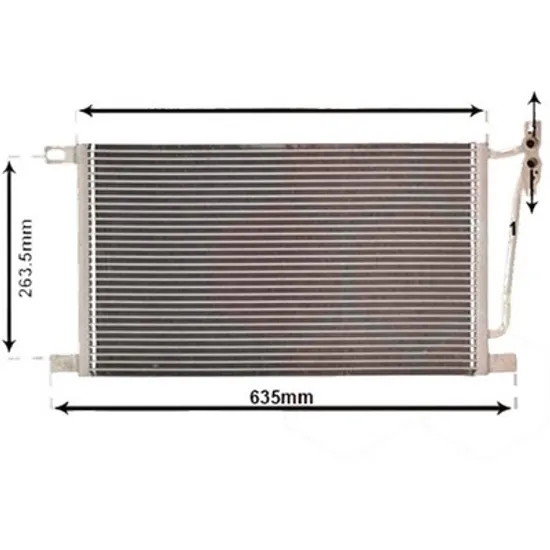 Radiator aer conditionat SEAT LEON 2005->2012 pentru 2.0 Cupra R, perioada 2009 2010 2011 2012