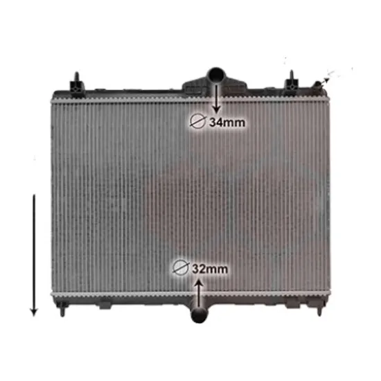 Radiator apa PEUGEOT 508 1 2010->2018 pentru 1.6 BlueHDi 120, perioada 2014 2015 2016 2017 2018