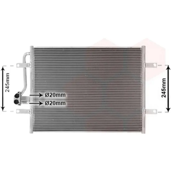Radiator aer conditionat MERCEDES S-CLASS W221 2005->2013 S 320 CDI 4-matic 155KW 211CP , pentru motor OM 642.932 perioada 2005 2006,2007,2008,2009,2010,2011,2012 2013