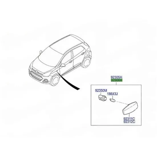Semnalizator HYUNDAI i10 2013->2020 Semnal (O) DREAPTA Perioada 2013 2014 2015 2016
