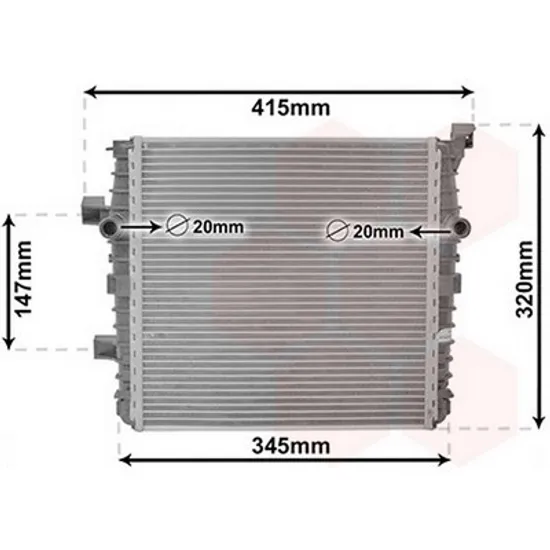 Radiator Motor VW TOUAREG 2010->2018 Radiator aditional 3.0 TSI 30x29x2,5 stanga Perioada 2010 2011 2012 2013 2014 2015 2016 2017