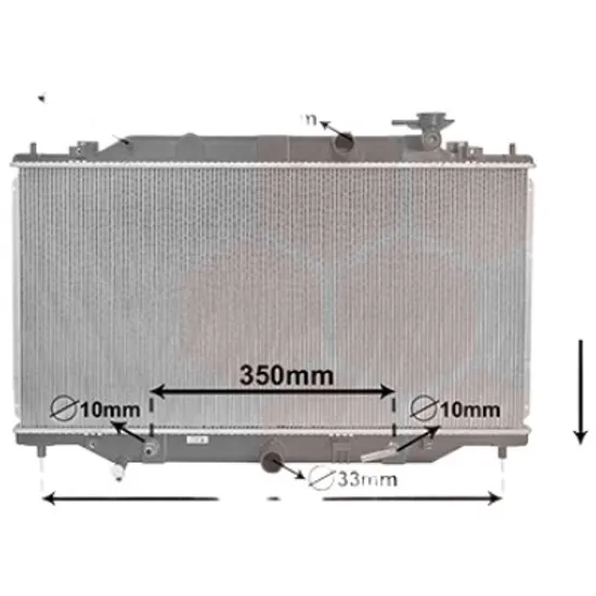Radiator apa MAZDA 6 GJ 2012-> pentru 2.2 D, perioada 2012 2013 2014 2015 2016 2017