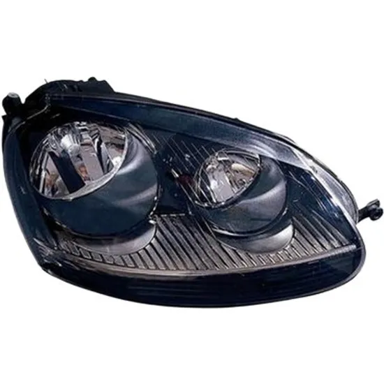 Far dreapta VW JETTA 5 2005->2010 perioada 2009 2010 cu motor reglaj, cromat, fumuriu, semnal transparent, cu reglaj electric, cu bec H7/H7