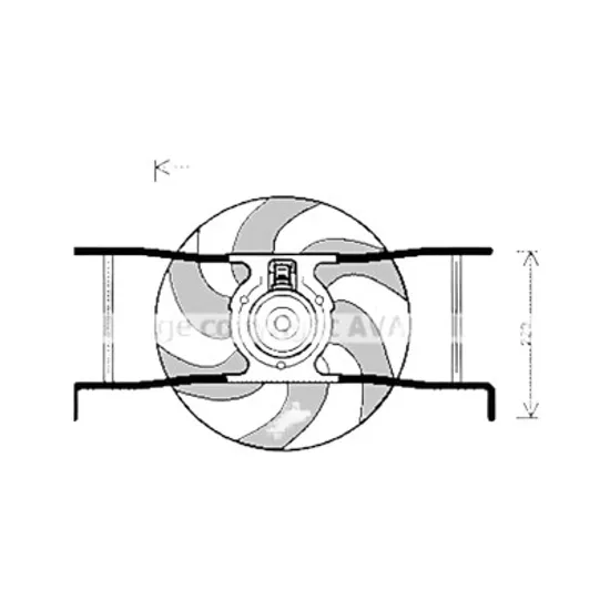 Ventilator motor CITROEN XSARA 1997->2005 pentru 1.6 i, perioada 1997 1998 1999 2000