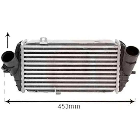 Intercooler HYUNDAI ACCENT 4 SEDAN 2010->2016 1.6 CRDi 94KW 128CP , pentru motor D4FB perioada 2010 2011,2012,2013,2014,2015,2016 2017