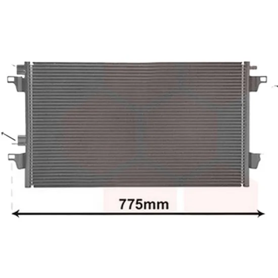Radiator aer conditionat VW BORA 1998->2005 1.6 75KW 102CP , pentru motor AVU, BFQ perioada 2000 2001,2002,2003,2004 2005
