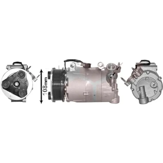 Compresor aer conditionat FORD FOCUS 3 2010->2019 2.0 TDCi 103KW 140CP , pentru motor UFDB perioada 2010 2011 2012 2013 2014