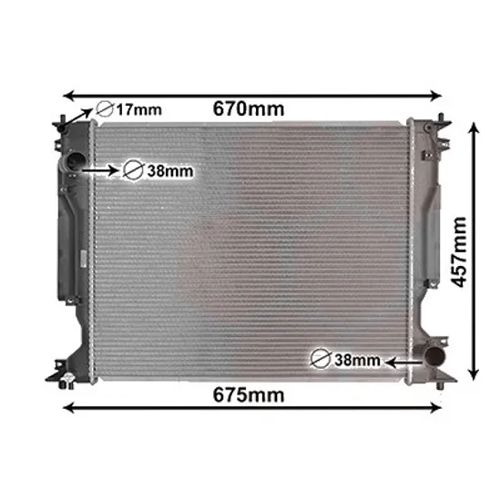 Radiator apa LEXUS IS 2 2005->2013 pentru 220d, perioada 2005 2006 2007 2008 2009 2010 2011 2012