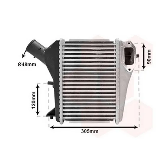 Intercooler HONDA CR-V 4 2012->2016 Radiator intercooler 1.6 i-DTEC diesel (175x255x62) Perioada 2013 2014 2015 ,
