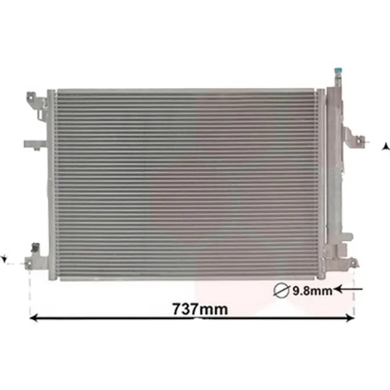 Radiator aer conditionat BMW 1 E87 2004->2011 120 d 120KW 163CP , pentru motor M47 D20 (204D4), N47 D20 A perioada 2004 2005,2006,2007,2008,2009,2010 2011