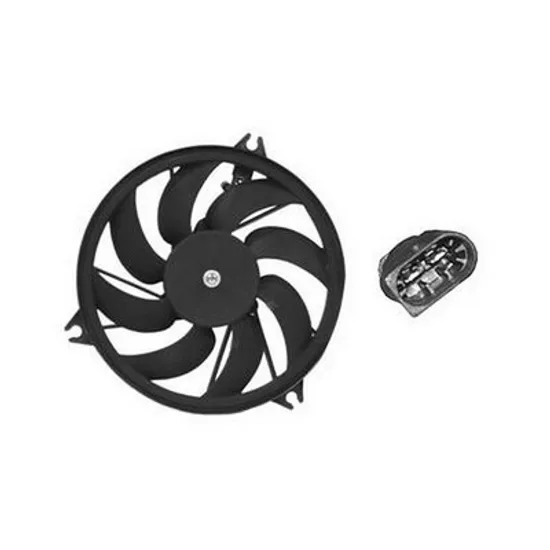 Ventilator Motor PEUGEOT 206 1998->2007 Electroventilator cu aer conditionat mufa patrata benzina/diesel, Perioada 1998 1999 2000 2001 2002 2003 2004