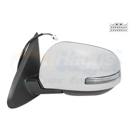 Oglinda MITSUBISHI OUTLANDER 3 2012->2020 Oglinda exterioara electrica cu incalzire cu rabatare electrica pentru vopsit (cu semnal) 9PIN dreapta Perioada 2013 2014 2015 2016 2017 2018 2019