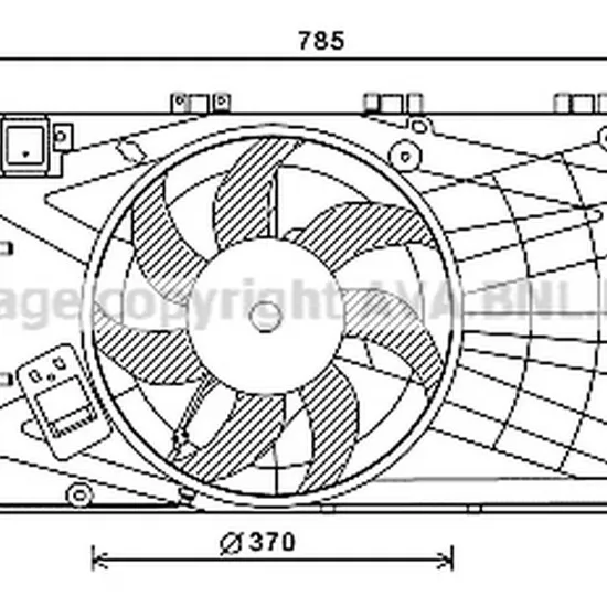 Ventilator motor OPEL INSIGNIA A 2008->2017 pentru 1.6, perioada 2008 2009 2010 2011 2012 2013 2014 2015 2016 2017