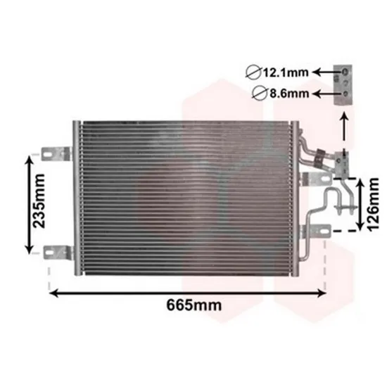 Radiator Aer Conditionat OPEL MERIVA A 2003->2010 Radiator aer conditionat OPC - 1,3 - 1,7 CDTi 50x36x18 Perioada 2003 2004 2005 2006 2007 2008 2009 2010