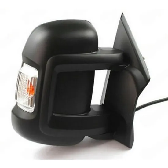 Oglinda PEUGEOT BOXER 2006-> Oglinda exterioara manuala scurt (cu semnal) (cu lampa pozitie 16W) DREAPTA Perioada 2014 2015 2016 2017 2018 2019 2020