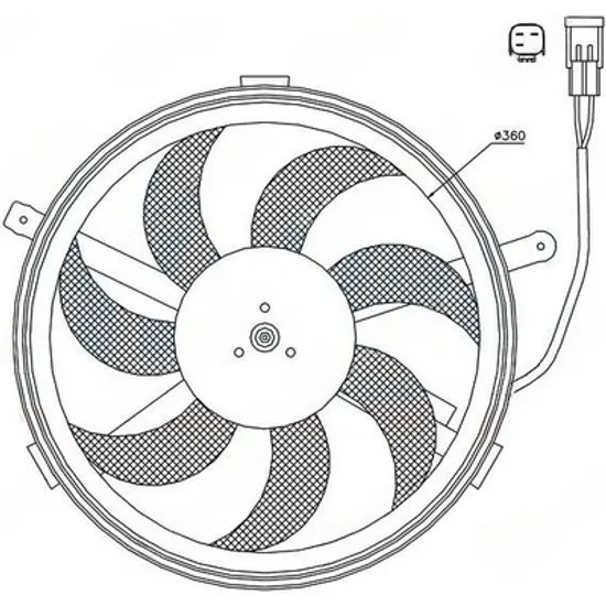 Ventilator Motor MINI CLUBMAN R55 2007->2014 Ventilator (S) (3PIN) Perioada 2006 2007 2008 2009 2010