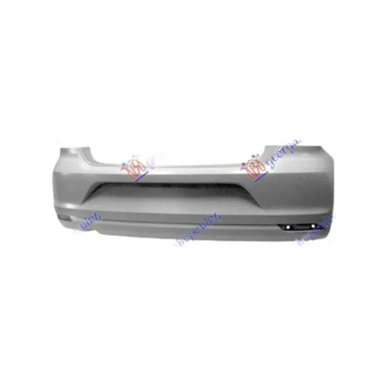Bara Spate VW POLO 6R1 2009->2020 Bara spate pentru vopsit cu decupaj esapament cu/fara senzori , 2014-> Perioada 2014 2015 2016 2017