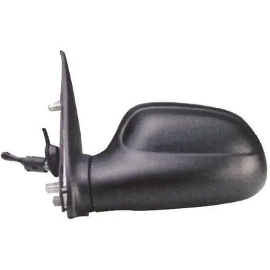 Oglinda CITROEN SAXO 1996->2004 Oglinda exterioara stanga, neagra, cu reglaj manual prin cablu, cu geam oglinda plan Perioada 1996 1997 1998 1999 2000 2001 2002 2003 2004