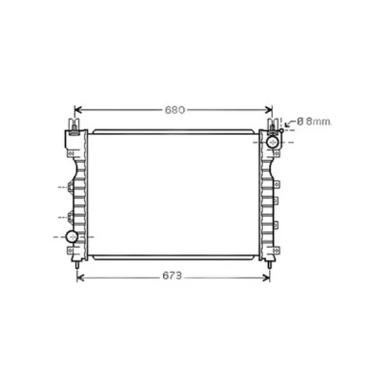 Radiator Motor LAND ROVER FREELANDER 1 1998->2006 Radiator apa pentru 2000 -> 1.8 - 2.5cc (61x45) si 2.0cc D Perioada 1998 1999 2000 2001 2002 2003 2004 2005