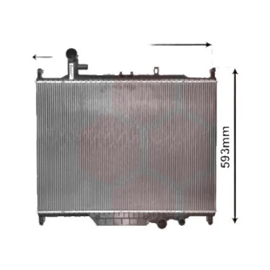 Radiator apa LAND ROVER DISCOVERY 4 2009->2018 pentru 3.0 TD 4x4, 3.0 TD HSE SDV6 RAW 4x4, perioada 2010 2011 2012 2013 2014 2015 2016 2017 2018