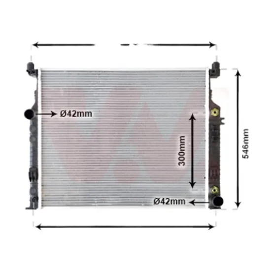 Radiator apa MERCEDES M-CLASS W164 2005->2011 pentru ML 420 CDI 4-matic, perioada 2006 2007 2008 2009