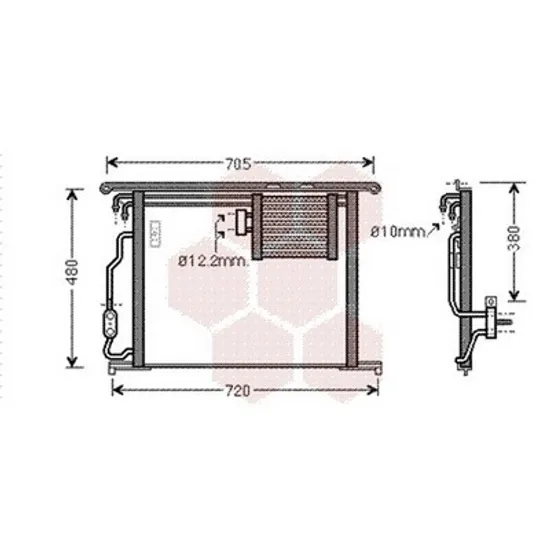 Radiator Aer Conditionat MERCEDES S-CLASS W220 1998->2005 Radiator aer conditionat benzina/ diesel (58x48x16) Perioada 1998 1999 2000 2001 2002 2003 2004 2005