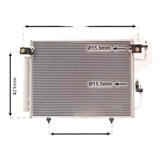 Radiator aer conditionat BMW 4 Gran Coupe F36 2014->, 4 Coupe F32; F82 2013-> pentru 420 i xDrive, perioada 2013 2014 2015 2016 2017 2018 2019 2020 2021