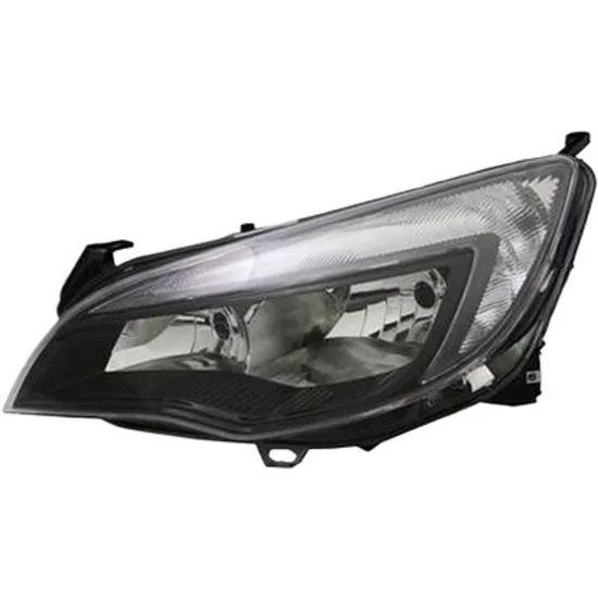 Far stanga OPEL ASTRA J 2009->2015 perioada 2010 2011 2012 2013 2014 2015 pana la an de fabricatie 2013, cu motor reglaj, fumuriu, semnal transparent, cu reglaj electric, cu lumina de zi, cu bec H7/H7, pentru Sport SRi