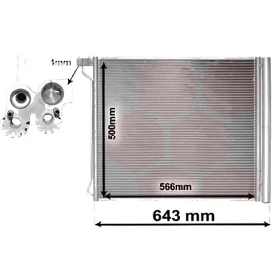 Radiator aer conditionat VOLVO S60 2 2010->2018 T6 AWD 225KW 306CP , pentru motor B 4204 T9 perioada 2015 2016,2017 2018