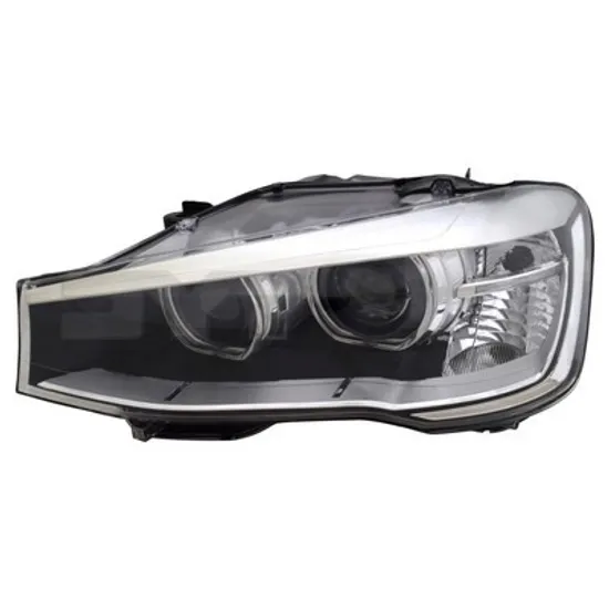 Far stanga BMW X3 F25 2010->2017 perioada 2011 2012 2013 2014 2015 2016 2017 de la an de fabricatie 04/2014, cu motor reglaj, fara unitate de control Xenon, Bi-Xenon, cu reglaj distanta iluminare automat, cu daylight, cu bec D1S tub descarcare gaze