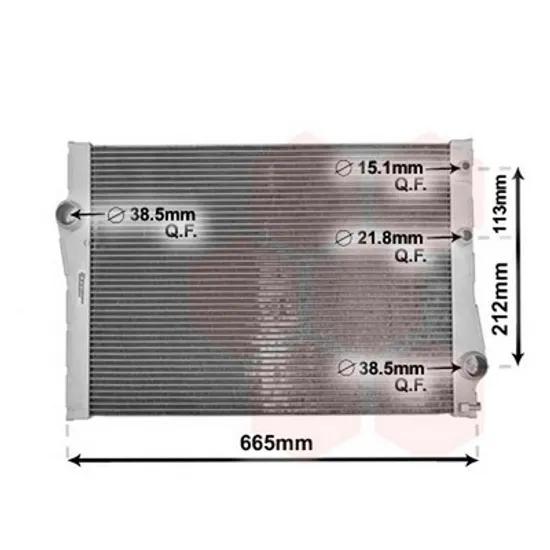 Radiator Motor BMW X5 E70 2006->2013 Radiator apa pentru 3,0i - 24V - 3,0 T.D (58,9x44x38) Perioada 2007 2008 2009 2010 2011 2012 2013
