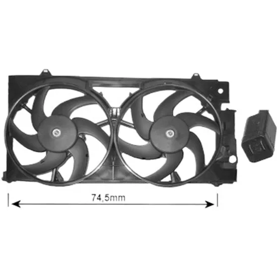 Ventilator motor CITROEN XSARA 1997->2005 pentru 1.5 D, perioada 1997 1998 1999 2000