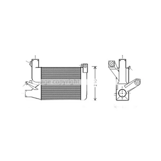 Intercooler BMW 5 E39 1995->2003 Radiator intercooler 2,5 TD (192x204x62) Perioada 1995 1996 1997 1998 1999 2000 2001 2002 2003