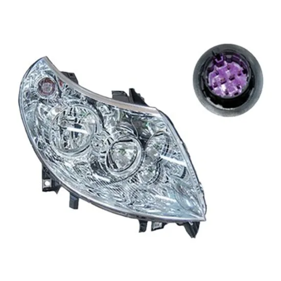 Far dreapta FIAT DUCATO 250 2006-> perioada 2009 2010 2011 2012 2013 2014 de la an de fabricatie 09/2010, pana la an de fabricatie 09/2010, pana la an de fabricatie 2014, cu motor reglaj, semnal transparent, cu reglaj electric, cu lumina de zi, numar pini 8, pentru cod oe 1368641080, cu bec H15, cu bec H7,