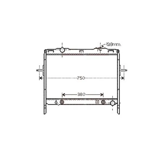 Radiator apa KIA SORENTO 1 2002->2009 pentru 2.5 CRDi, perioada 2002 2003 2004 2005 2006 2007 2008 2009 2010 2011