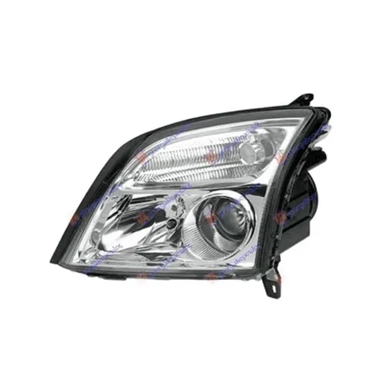 Faruri OPEL VECTRA C 2002->2008 Far stanga cromat cu Xenon neadaptiv, DE HID/H7 ->2009 05 Perioada 2002 2003 2004 2005 2006 2007 2008