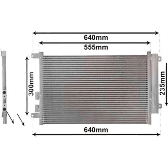 Radiator aer conditionat BMW 1 E87 2004->2011 118 i 125KW 170CP , pentru motor N43 B20 A perioada 2007