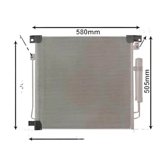 Radiator aer conditionat CITROEN C3 III 2016-> pentru 1.2 VTi 68, perioada 2016 2017 2018 2019 2020 2021