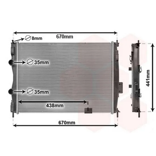 Radiator Motor NISSAN QASHQAI 1 2007->2014 Radiator apa pentru 1 6cc 59x45 Perioada 2007 2008 2009 2010 2011 2012 2013 2014